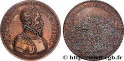 LORRAINE - CITY OF METZ Médaille, Les ducs de Guise, Siège de Metz, refrappe