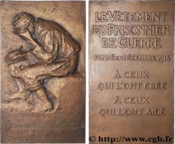 III REPUBLIC Plaquette, Le vêtement du prisonnier de guerre