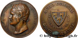 TROISIÈME RÉPUBLIQUE Médaille, Aviso colonial, Jules Sébastien César Dumont d’Urville