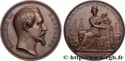 SECOND EMPIRE Médaille, L’Empereur reçoit à Boulogne-sur-Mer la Reine Victoria