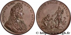 LOUIS XIV &nbsp;THE SUN KING&nbsp; Médaille, Paix imposée aux pirates, refrappe