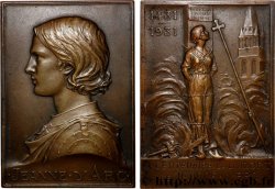 TROISIÈME RÉPUBLIQUE Plaquette, Cinquième Centenaire de la mort de Jeanne d’Arc