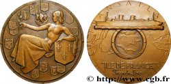 QUATRIÈME RÉPUBLIQUE Médaille, Compagnie Transatlantique, Île-de-France