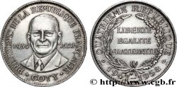 QUATRIÈME RÉPUBLIQUE Médaille, René Coty, président de la république