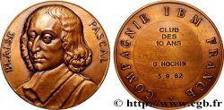 CINQUIÈME RÉPUBLIQUE Médaille, Blaise Pascal, Compagnie IBM France