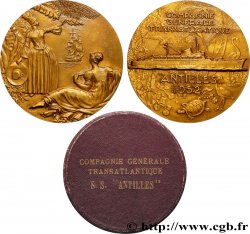 IV REPUBLIC Médaille, Paquebot Antilles