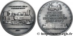SWITZERLAND Médaille, 125e anniversaire des chemins de fer suisse, Locomotive n°2 Urnaesch AU