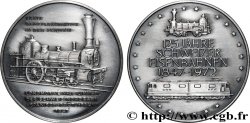 SWITZERLAND Médaille, 125e anniversaire des chemins de fer suisse, Première locomotive à vapeur, Limmat AU