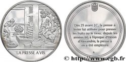 LES 100 PLUS GRANDES INVENTIONS DE L&nbsp;HUMANITÉ Médaille, Invention de la presse à vis