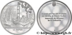 LES 100 PLUS GRANDES INVENTIONS DE L&nbsp;HUMANITÉ Médaille, Invention du papier