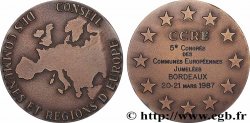 CINQUIÈME RÉPUBLIQUE Médaille, Congrès des communes européennes jumelées