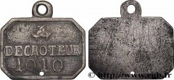 III REPUBLIC Plaque de métier, décrotteur, N° 1010