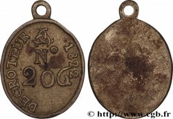 TROISIÈME RÉPUBLIQUE Plaque de métier, décrotteur, N° 206