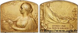 III REPUBLIC Plaquette, PATRIA, Offert par la Petite Gironde