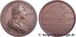 LOUIS XVI Médaille, donnée à J. B. Reveillon en remplacement du prix d’industrie reçu du roi en 1786
