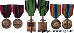 QUATRIÈME RÉPUBLIQUE Lot de trois médailles, Résistant