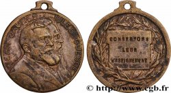 TERCERA REPUBLICA FRANCESA Médaille, Jean Jaurès et Jules Guesde