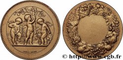 QUINTA REPUBLICA FRANCESA Médaille, Horticulture, Refrappe