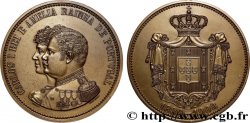 PORTUGAL Médaille, Carlos Ier et Amélia, roi et reine du Portugal, n° 259