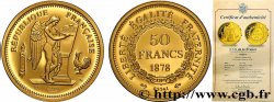 L&nbsp;OR DE LA FRANCE Médaille, Reproduction de monnaie, Essai de 50 Francs or Génie