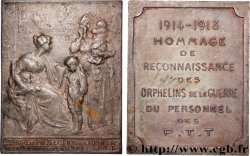 TROISIÈME RÉPUBLIQUE Plaquette, Hommage de reconnaissance des orphelins de la guerre du personnel des P. T. T.