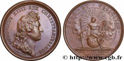 LOUIS XIV LE GRAND OU LE ROI SOLEIL Médaille, Le roi prend le gouvernement de l’État, tirage uniface du revers