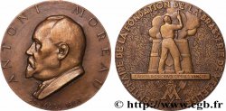 CINQUIÈME RÉPUBLIQUE Médaille, Antoni Moreau, Centenaire de la fondation de la brasserie de Vezelise