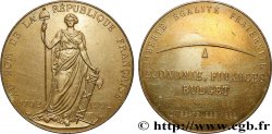 CINQUIÈME RÉPUBLIQUE Médaille, Économie, finance et budget, Au nom de la République Française
