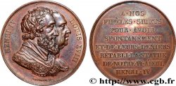 LOUIS XVIII Médaille, Rétablissement de la statue de Henri IV le 28 octobre 1817