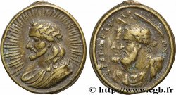 RELIGIOUS MEDALS Médaille, Christ, Saint Pierre et Saint Paul