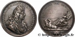 LOUIS XIV &nbsp;THE SUN KING&nbsp; Médaille, La marine florissante, refrappe