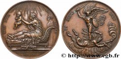 HENRI V COMTE DE CHAMBORD Médaille, Naissance de Henri, duc de Bordeaux, futur comte de Chambord
