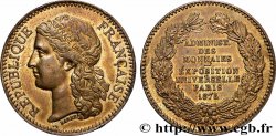 TERCERA REPUBLICA FRANCESA Médaille, Exposition universelle de Paris