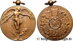 DRITTE FRANZOSISCHE REPUBLIK Médaille interalliée de la victoire de la guerre 1914-1918, transformée en pendentif