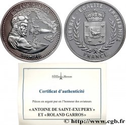 V REPUBLIC Médaille, Antoine de Saint-Exupery, Roland Garros