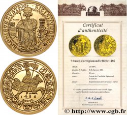 1 MILLION DOLLAR SERIES Médaille, Reproduction monnaie 7 ducats d’or Sigismond le Riche