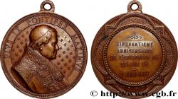 ITALY - PAPAL STATES - PIUS IX (Giovanni Maria Mastai Ferretti) Médaille, Cinquantième anniversaire de l’épiscopat