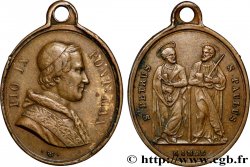 ITALY - PAPAL STATES - PIUS IX (Giovanni Maria Mastai Ferretti) Médaillette, Saint Pierre et Saint Paul