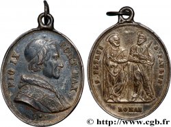 ITALY - PAPAL STATES - PIUS IX (Giovanni Maria Mastai Ferretti) Médaillette, Saint Pierre et Saint Paul