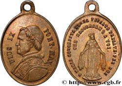 ITALY - PAPAL STATES - PIUS IX (Giovanni Maria Mastai Ferretti) Médaille, Marie conçue sans péchés
