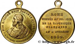 ITALIE - ÉTATS DU PAPE - PIE IX (Jean-Marie Mastai Ferretti) Médaille, Rome tombée au pouvoir de la République Française