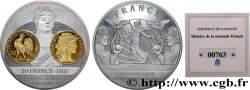 CINQUIÈME RÉPUBLIQUE Médaille, Histoire de la monnaie française, 20 francs