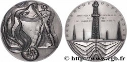 FUNFTE FRANZOSISCHE REPUBLIK Médaille, Recherche du pétrole, Journées européennes du fil technique et industriel
