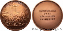 V REPUBLIC Médaille, Bicentenaire de la Révolution, Siège de la Bastille