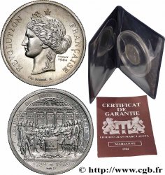 V REPUBLIC Médaille, Bicentenaire de la prise de la Bastille, Abandon des privilèges