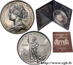 V REPUBLIC Médaille, Bicentenaire de la Révolution Française