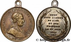 DEUXIÈME RÉPUBLIQUE Médaille, Monseigneur Affre, mort martyr