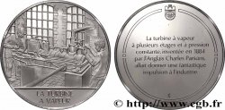 LES 100 PLUS GRANDES INVENTIONS DE L&nbsp;HUMANITÉ Médaille, Invention de la turbine à vapeur