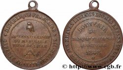 DEUXIÈME RÉPUBLIQUE Médaille, Fraternisation des gardes nationales