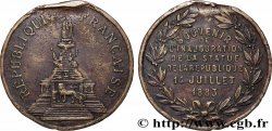 TROISIÈME RÉPUBLIQUE Médaille, Souvenir de l’inauguration de la statue de la République